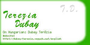 terezia dubay business card